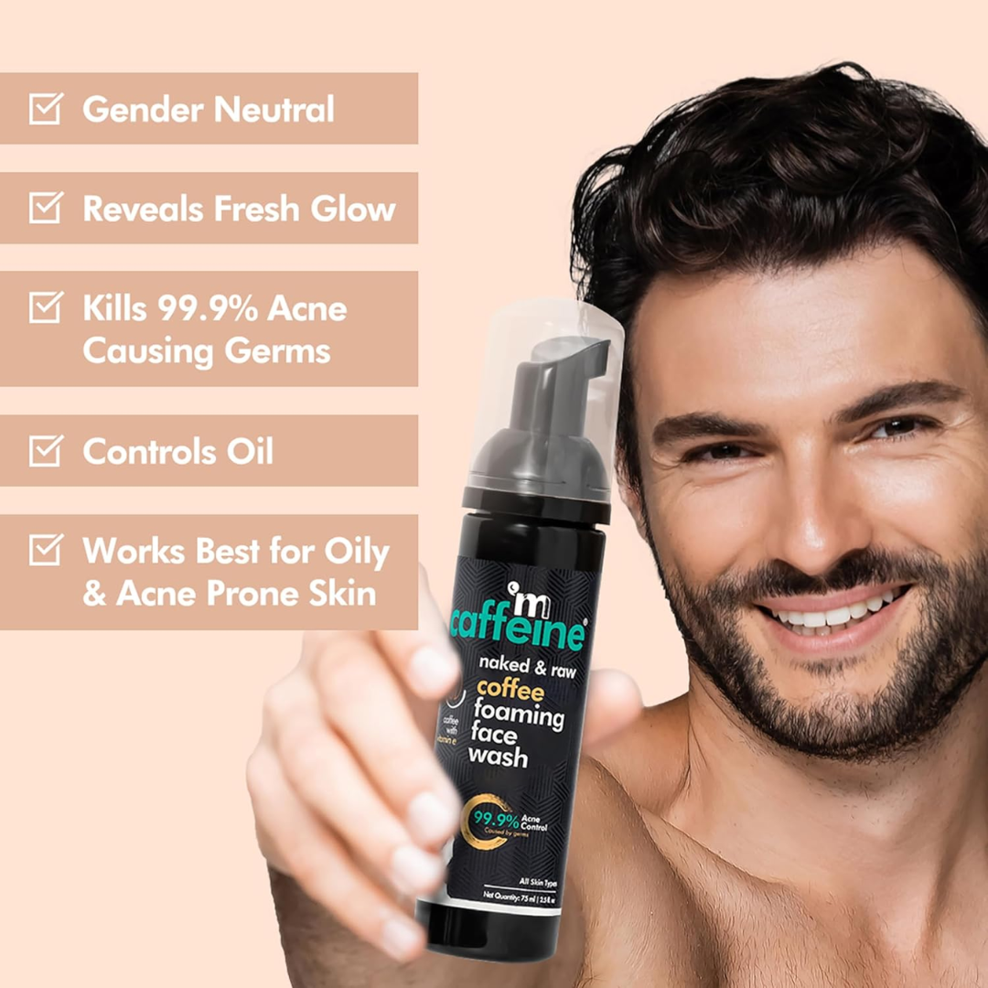 Picture of mCaffeine Coffee Foaming Face Wash - 75ml expiry (9/25)