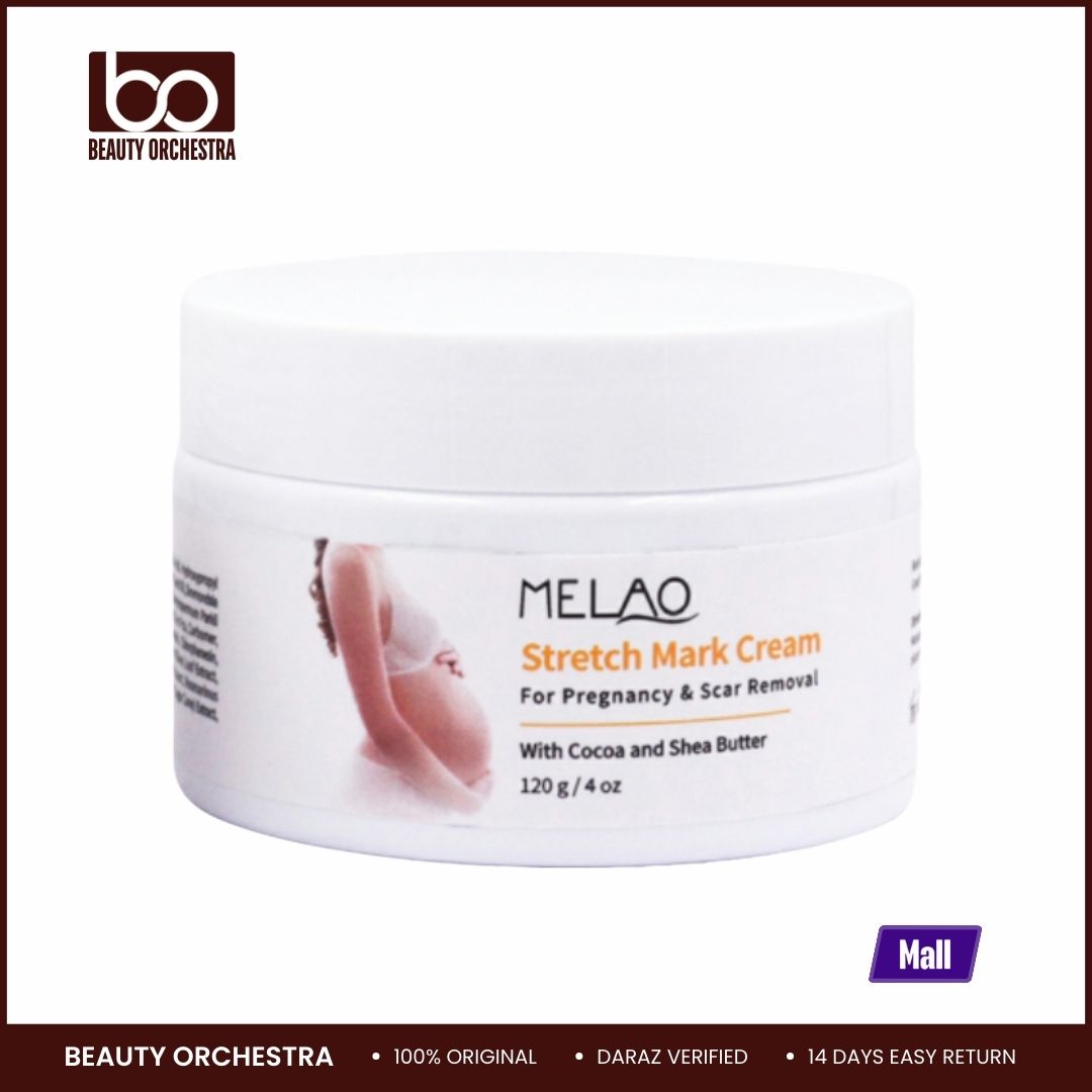 Picture of Melao Stretch Mark Cream 120gm For Pregnancy and Scar Removal Treatment with Cocoa and Shea Butter Belly Moisturizer - 120 g