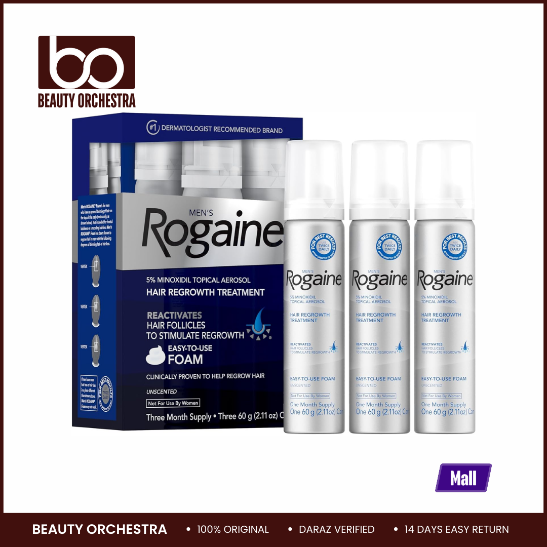 Picture of Men's Rogaine 5% Minoxidil Foam Hair Regrowth Treatment - 3 Month Supply