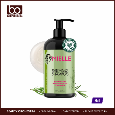 Picture of Mielle Rosemary Mint Strengthening Biotin Shampoo - Moisturizing Hair Shampoo for Women and Men to Gently Cleanse Repair & Protect Strands - 355 ml