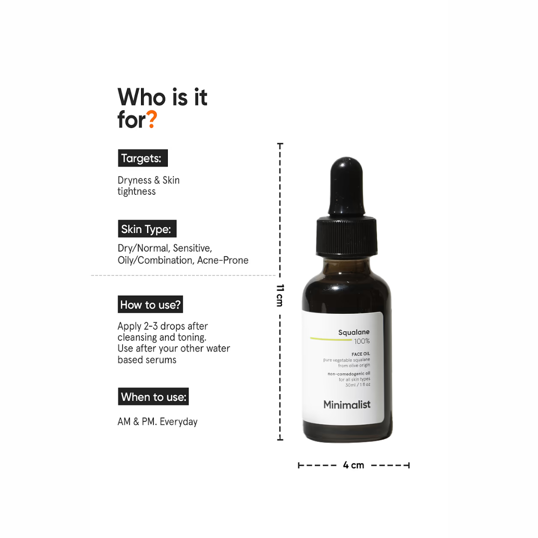 Picture of Minimalist 100% Squalane Face Oil - 30ml