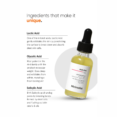 Picture of Minimalist AHA BHA 10% Face Exfloiator - 30ml