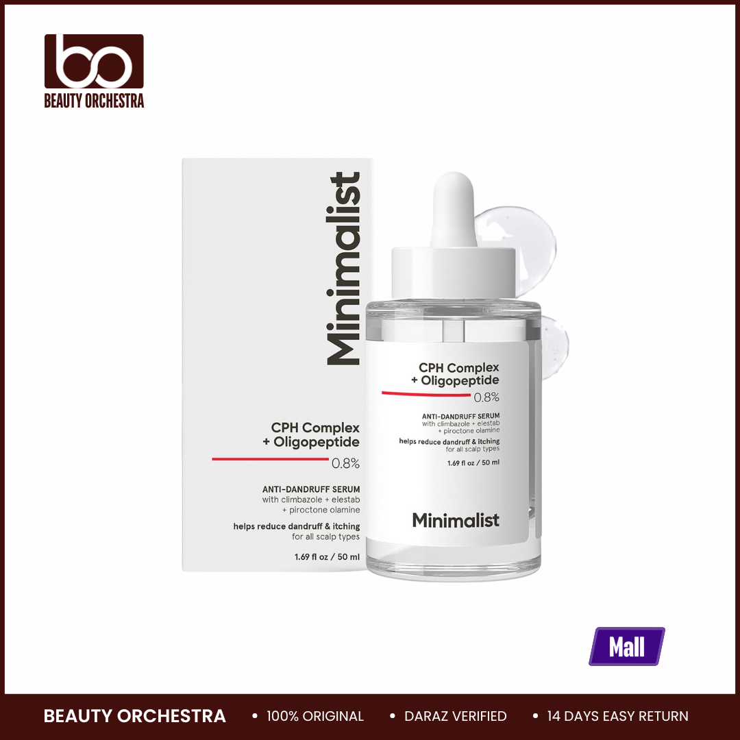 Picture of Minimalist Anti-Dandruff Hair Serum for Scalp Pre Shampoo Treatment with CPH Complex & Oligopeptide 0.8% 50ml