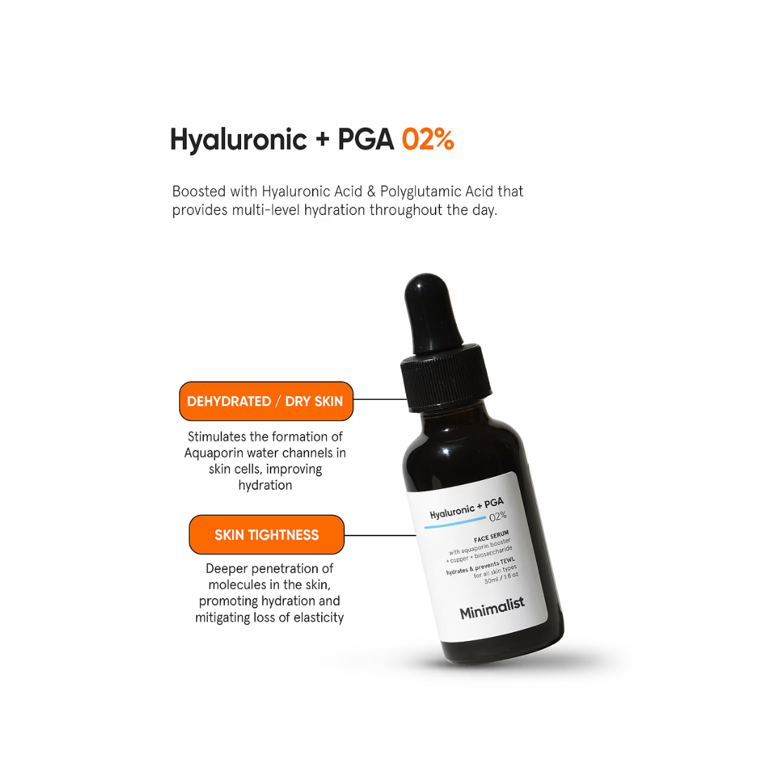 Picture of Minimalist Hyaluronic + PGA 2% Face Serum - 30ml