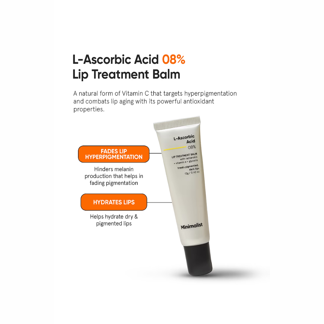 Picture of Minimalist L-Ascorbic Acid 08% Lip Treatment Balm - 12g