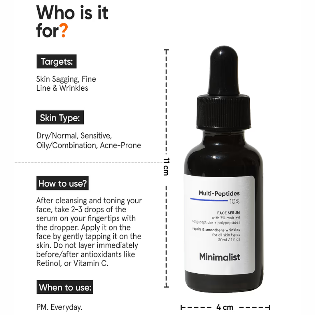 Picture of Minimalist Multi-Peptides 10% Face Serum - 30ml