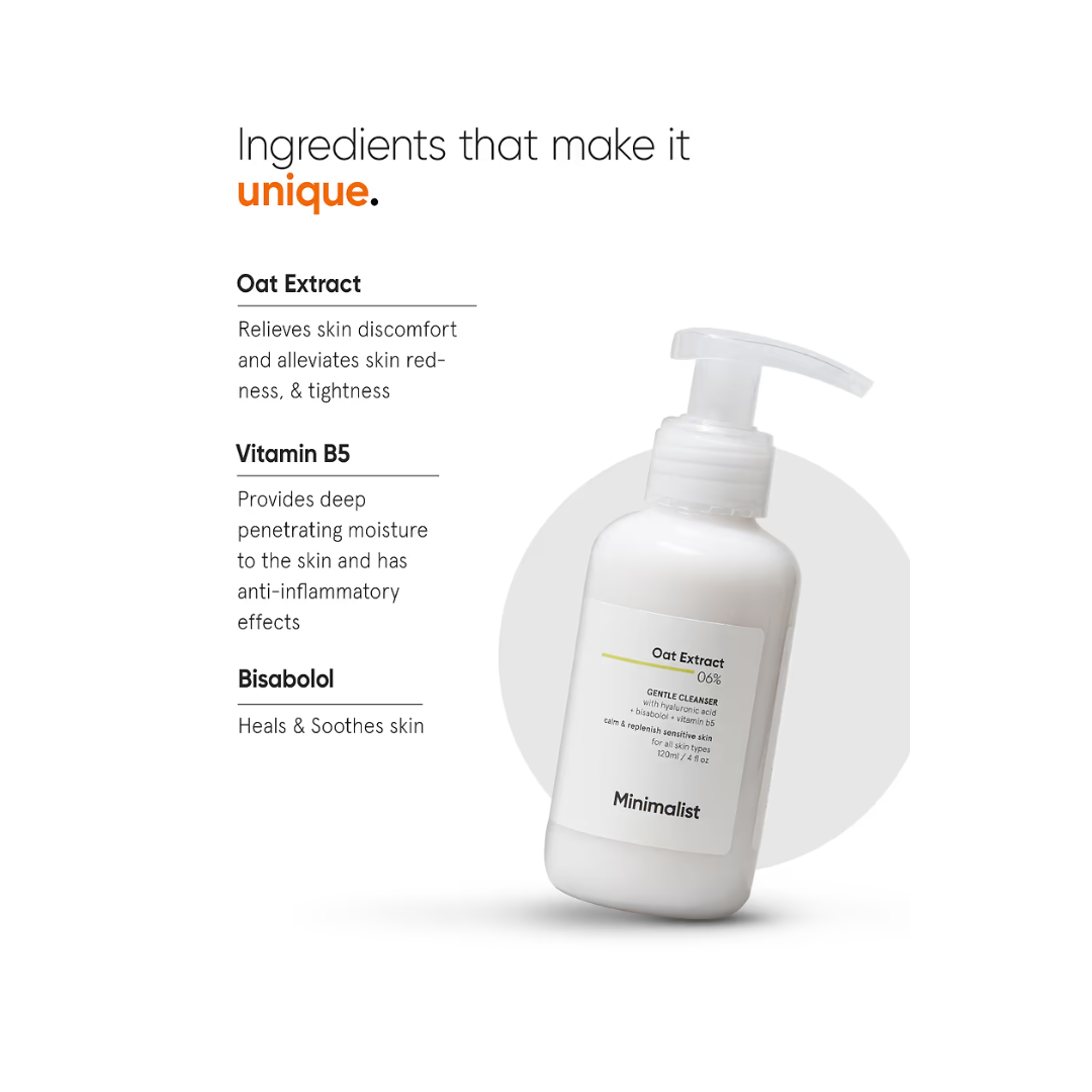 Picture of Minimalist Oat Extract 06% Gentle Cleanser - 120ml