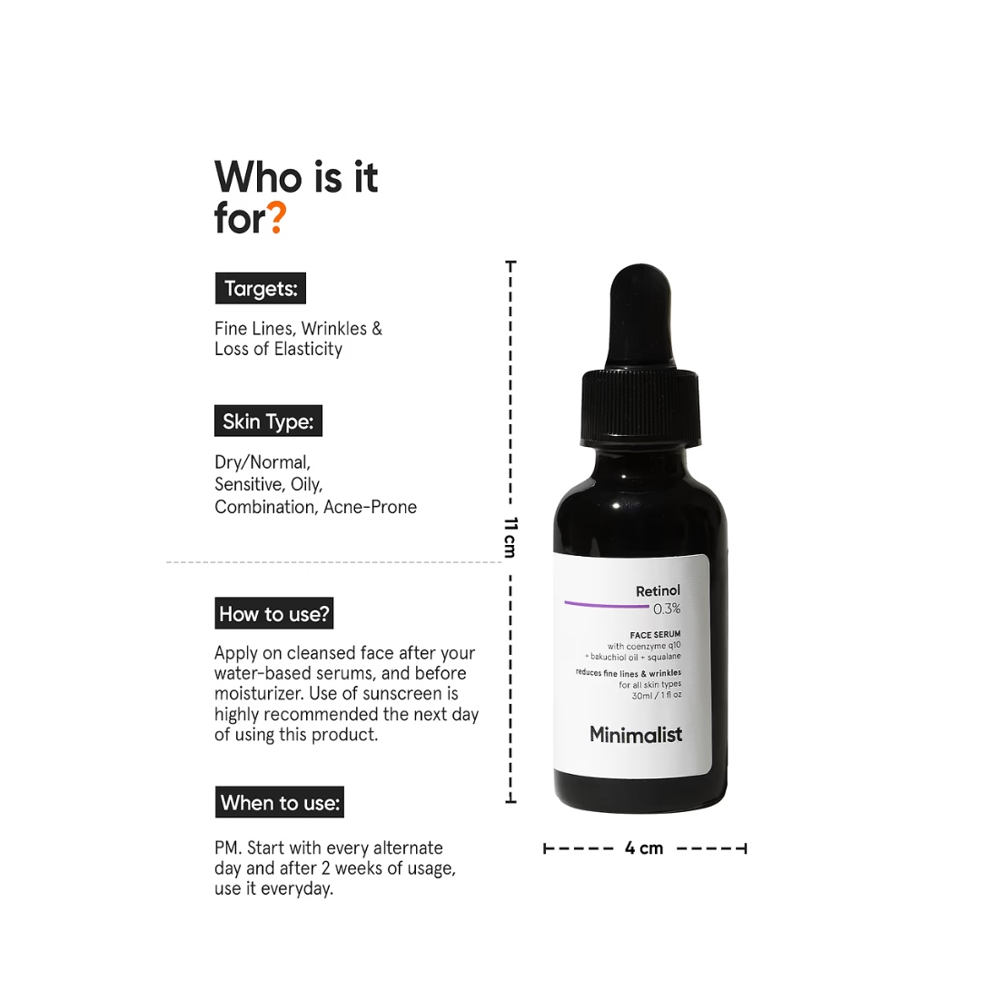 Picture of Minimalist Retinol 0.3% Face Serum - 30ml