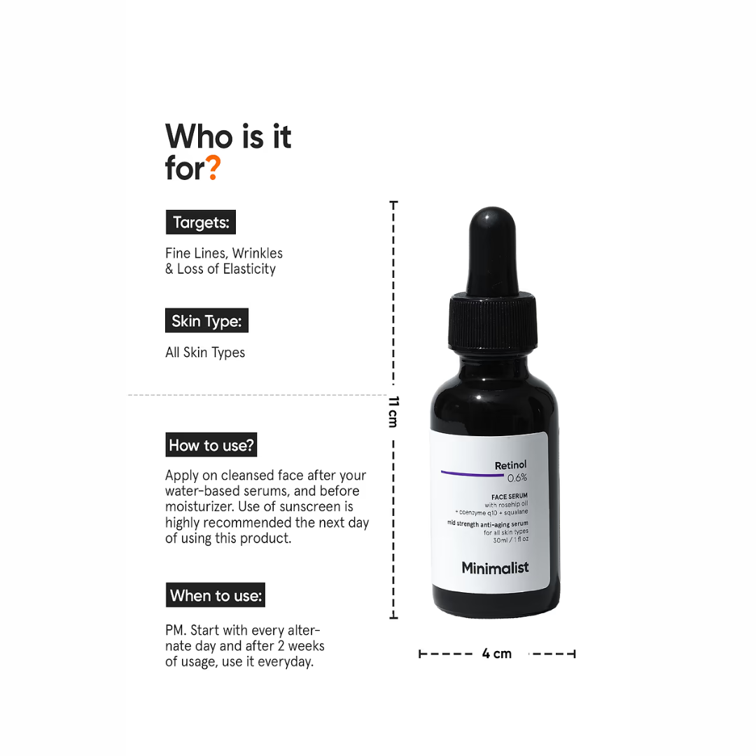 Picture of Minimalist Retinol 0.6% Face Serum - 30ml