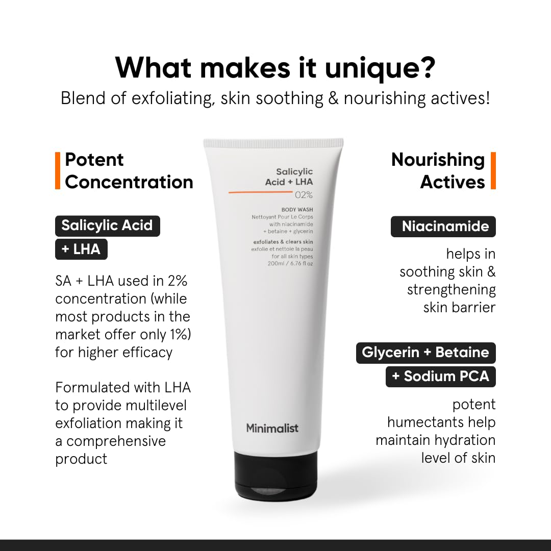 Picture of Minimalist Salicylic Acid + LHA 02% Body Wash – 200ml