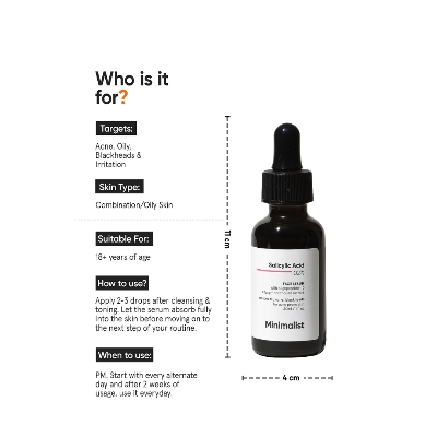 Picture of Minimalist Salicylic Acid 2% Face Serum - 30ml
