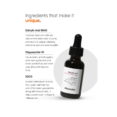 Picture of Minimalist Salicylic Acid 2% Face Serum - 30ml