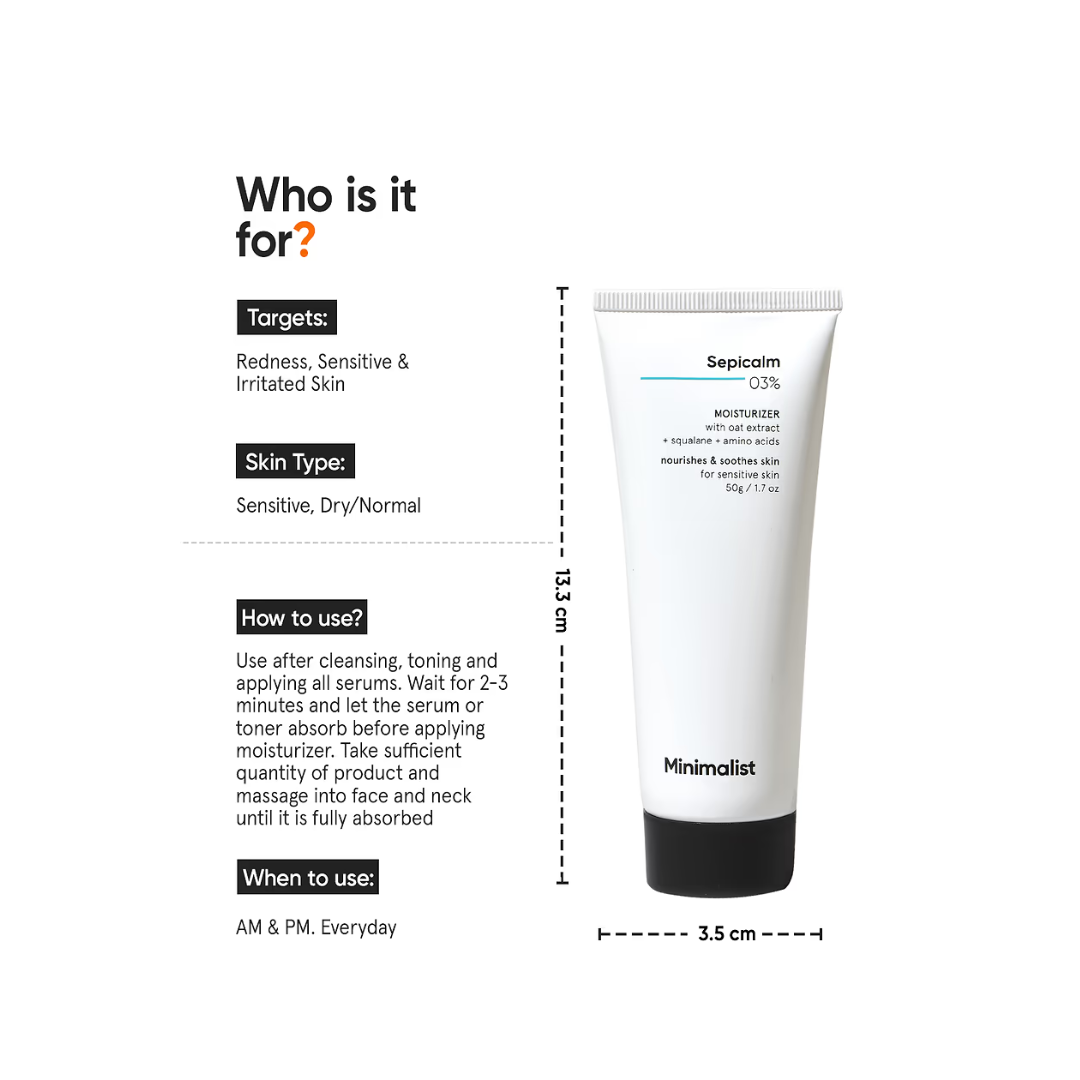 Picture of Minimalist Sepicalm 3% Moisturizer - 50g