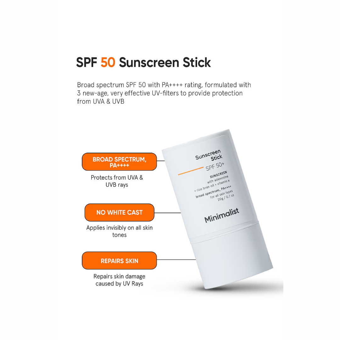 Picture of Minimalist SPF 50 Sunscreen Stick - 20g