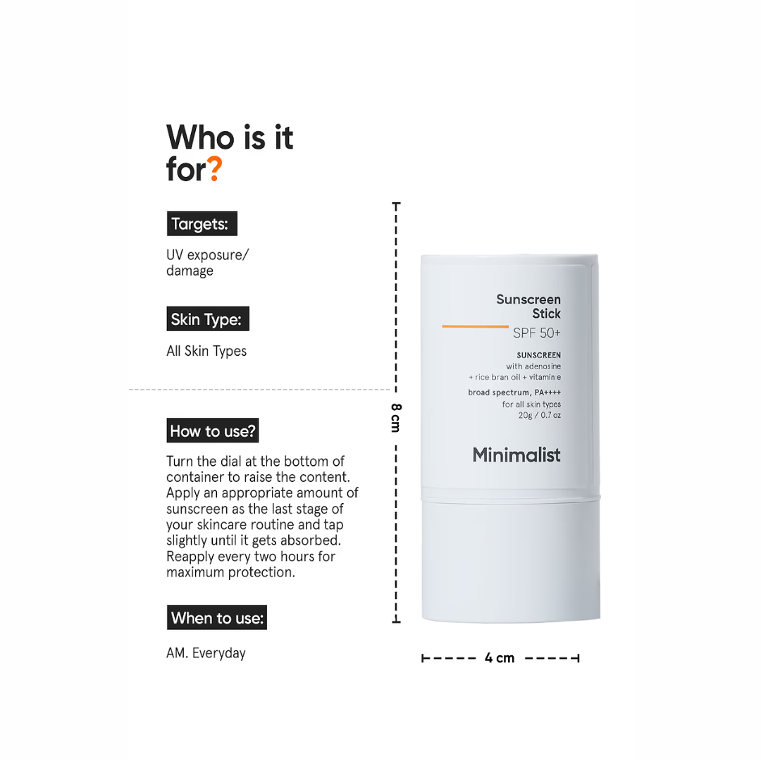 Picture of Minimalist SPF 50 Sunscreen Stick - 20g