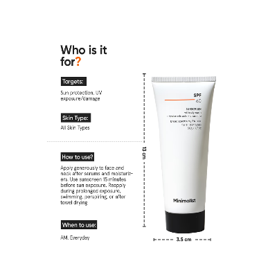 Picture of Minimalist Sunscreeen SPF 60 PA ++++ - 50g