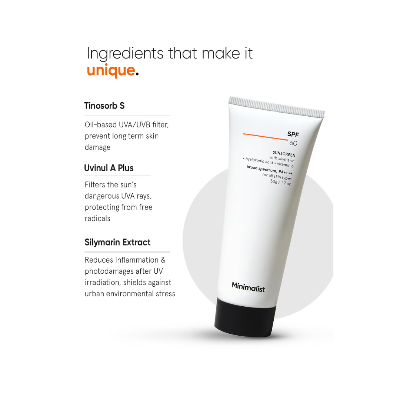 Picture of Minimalist Sunscreeen SPF 60 PA ++++ - 50g