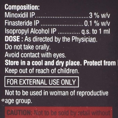 Picture of Morr F 3% Solution for Hair Regrowth - 60ml