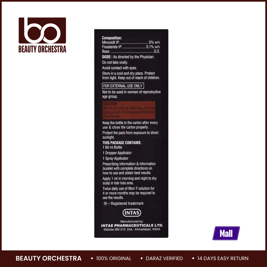 Picture of Morr F 5% Topical Solution for Hair Regrowth - 60ml