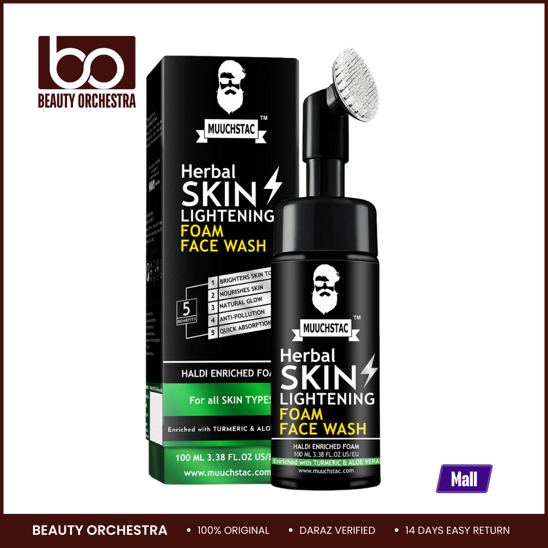 Picture of Muuchstac Herbal Skin Lightening Foam Face Wash - 100ml
