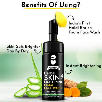 Picture of Muuchstac Herbal Skin Lightening Foam Face Wash - 100ml