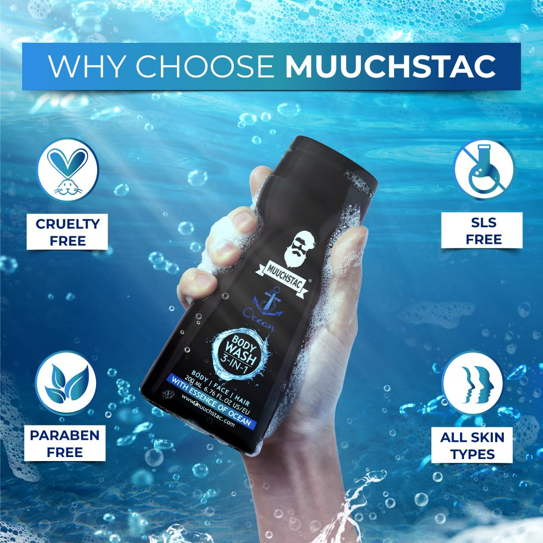 Picture of Muuchstac Ocean 3-in-1 Body Wash - 200ml