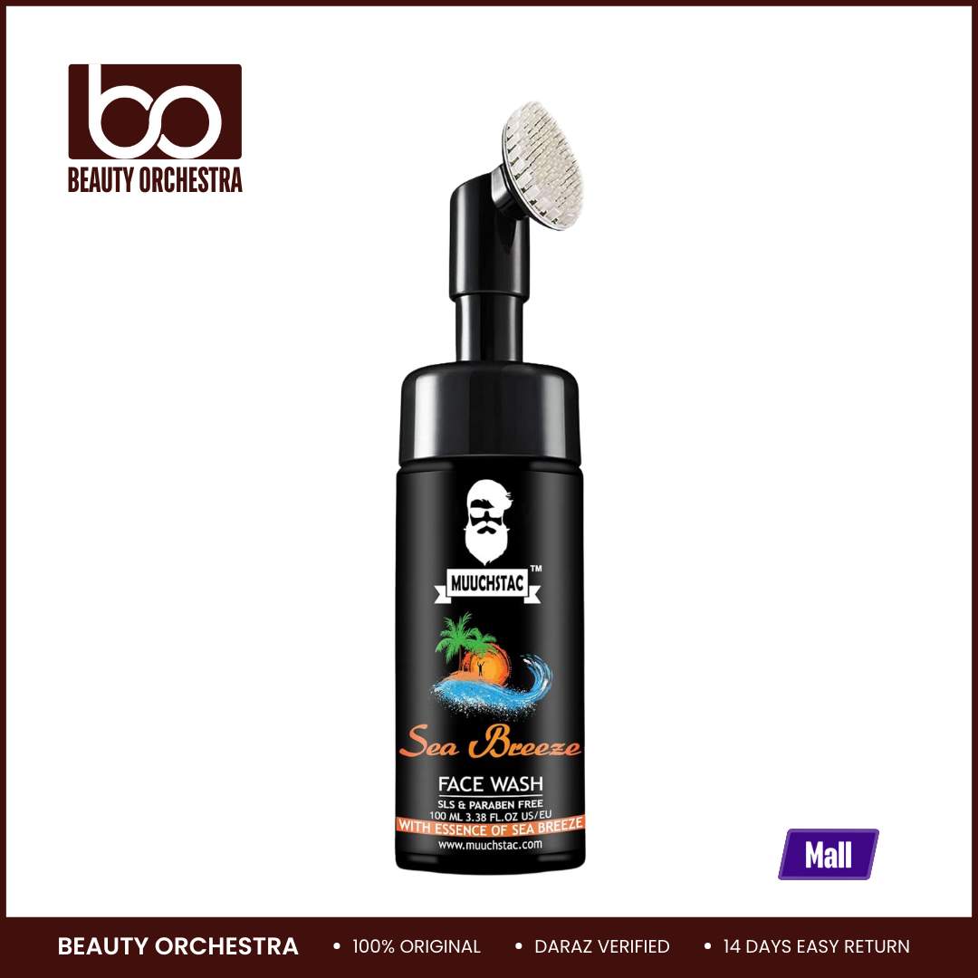 Picture of Muuchstac Sea Breeze Face Wash With Silicone Brush - 100ml