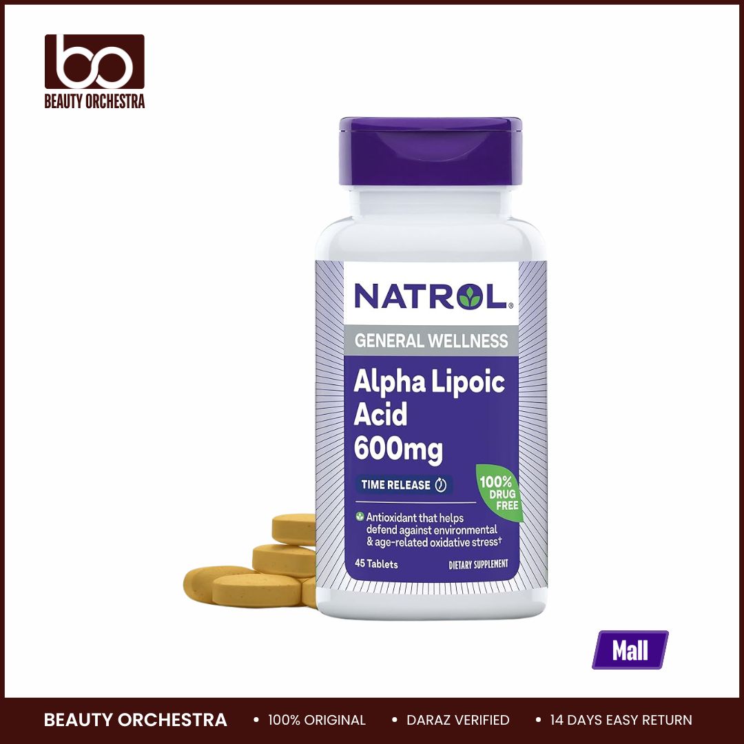 Picture of Natrol Alpha Lipoic Acid 600 mg Dietary Supplement for General Wellness 45 Tablets 45 Day Supply