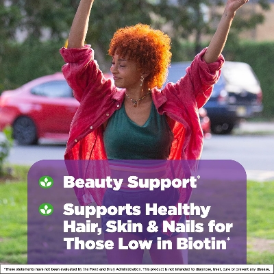 Picture of Natrol Biotin 10000mcg Faster Dissolve Supplement for Healthy Hair Skin and Nails for Those Low in Biotin Plus Energy Metabolism Support 60 Tablets