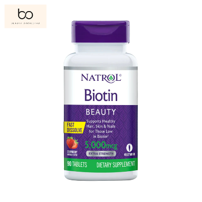 Picture of Natrol Biotin Extra Strength 5000 mcg Supplement - 90 Tablets