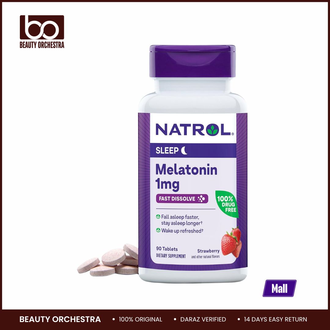 Picture of Natrol Melatonin 1mg, Melatonin Supplements for Restful Sleep, Sleep Support for Adults, 90 Strawberry-Flavored Tablets, Up to a 90 Day Supply - (Exp - May 31- 2025)