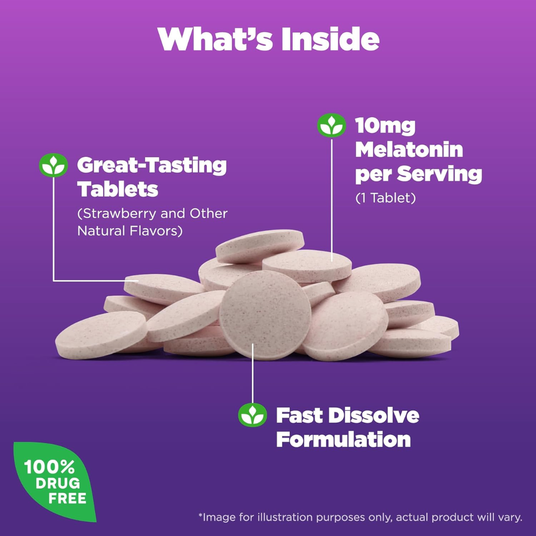 Picture of Natrol Melatonin Fast Dissolve 10mg - 60 Tablets