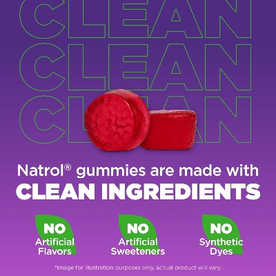 Picture of Natrol Melatonin Gummies Sleep Support for Adults 10 mg Melatonin Supplement for Sleeping 90 Strawberry Gummies