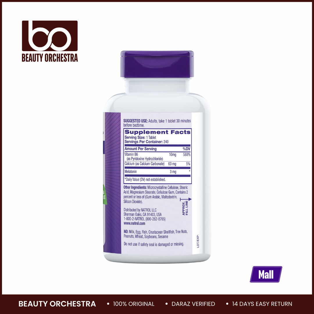 Picture of Natrol Melatonin Sleep Support 3mg - 150 Tablets (Fast Dissolve)