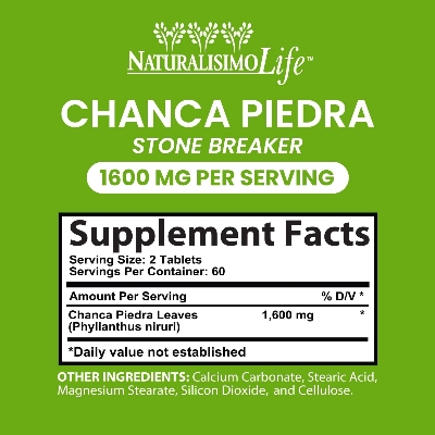 Picture of NaturalisimoLife Chanca Piedra 1600 mg per Serving – 120 Tablets