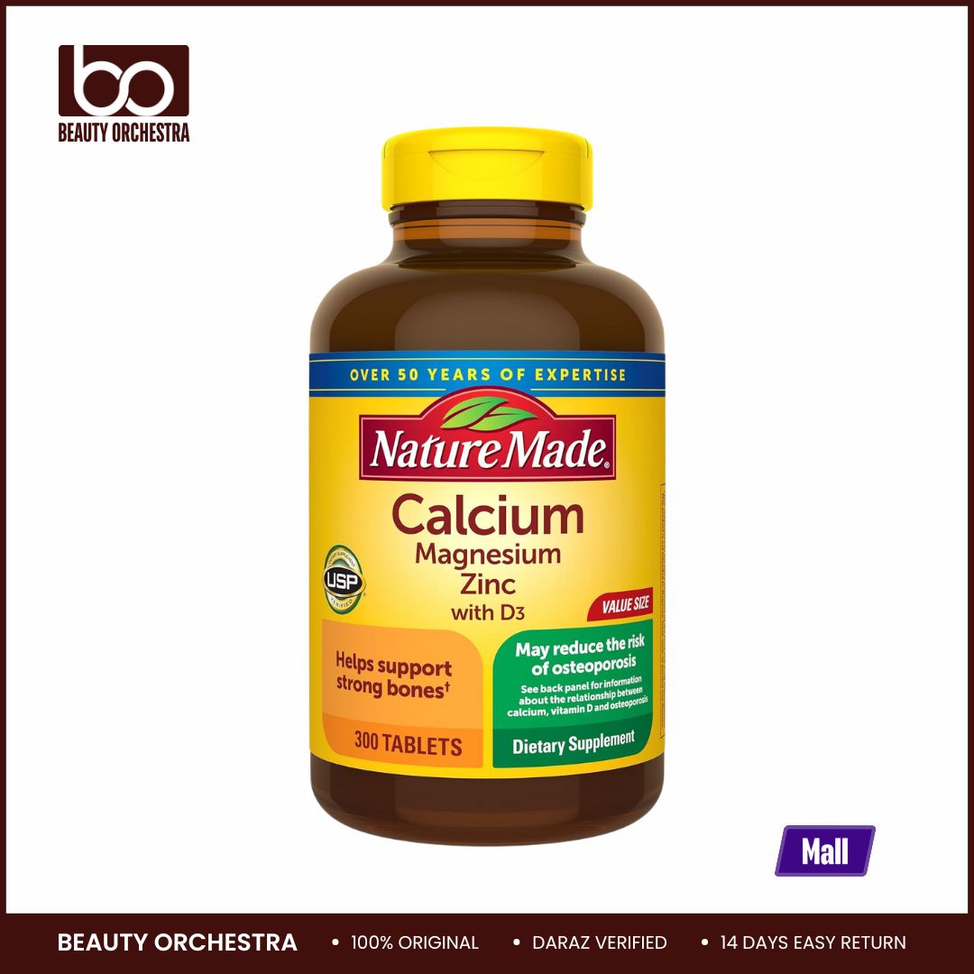 Picture of Nature Made Calcium Magnesium Zinc with Vitamin D3 Dietary Supplement for Bone Support 300 Tablets