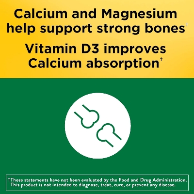 Picture of Nature Made Calcium Magnesium Zinc with Vitamin D3 Dietary Supplement for Bone Support 300 Tablets