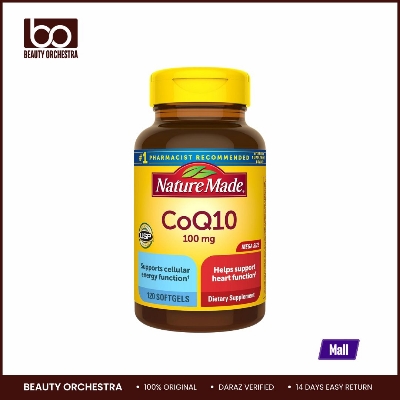 Picture of Nature Made CoQ10 100mg Dietary Supplement for Heart Health Support 120 Softgels