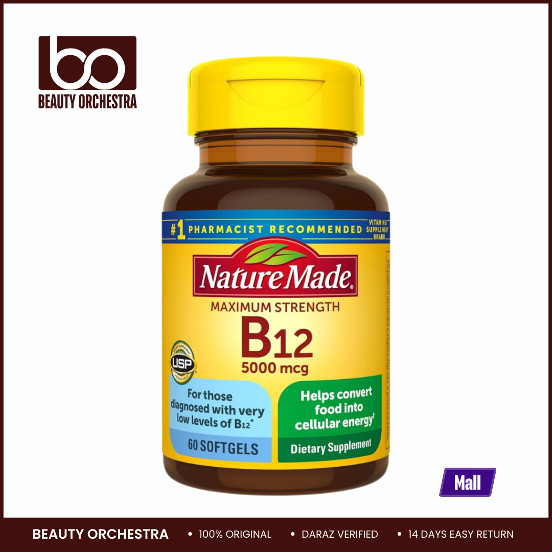 Picture of Nature Made Maximum Strength Vitamin B12 5000mcg - 60 Softgels