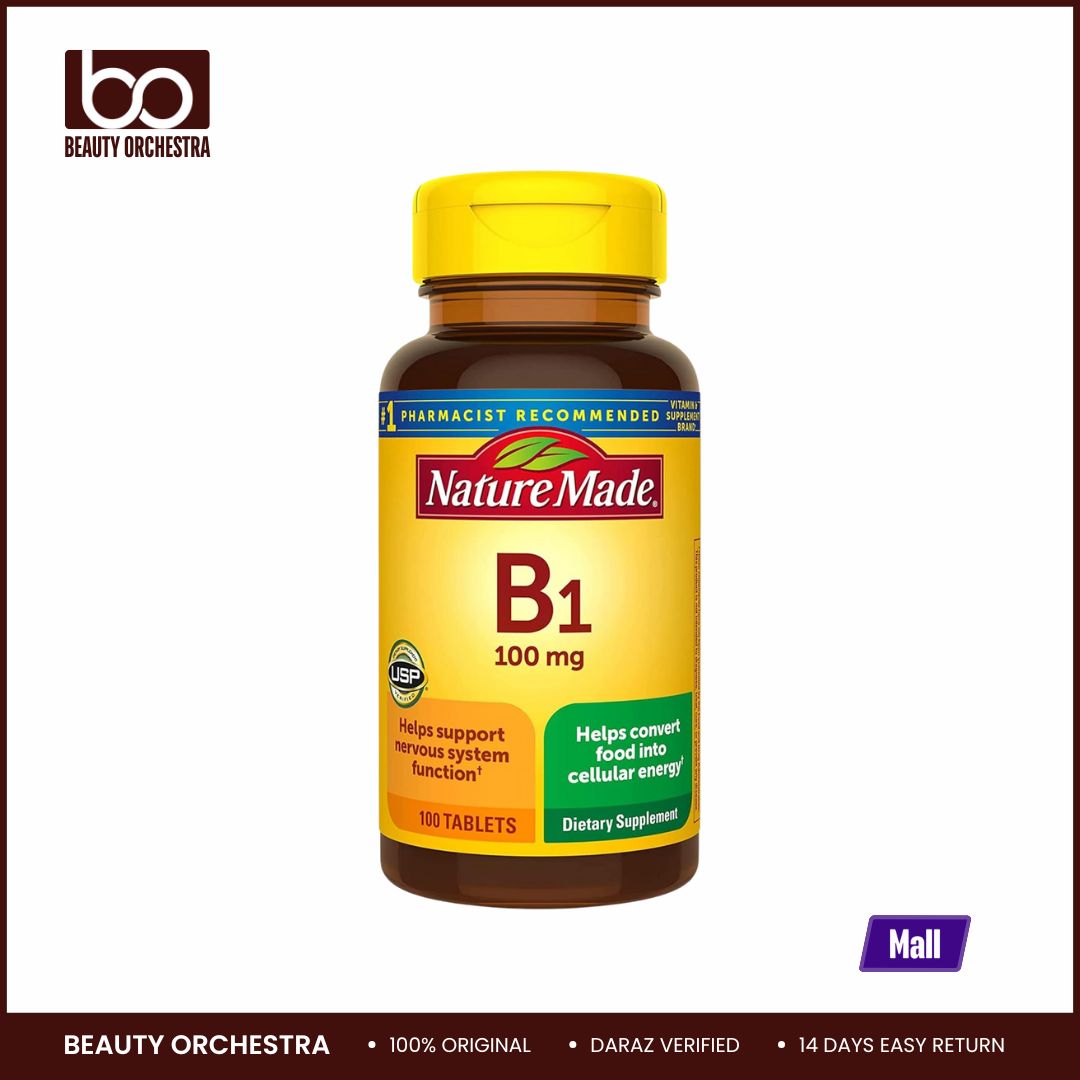 Picture of Nature Made Vitamin B1 100 mg Dietary Supplement for Energy Metabolism Support 100 Tablets
