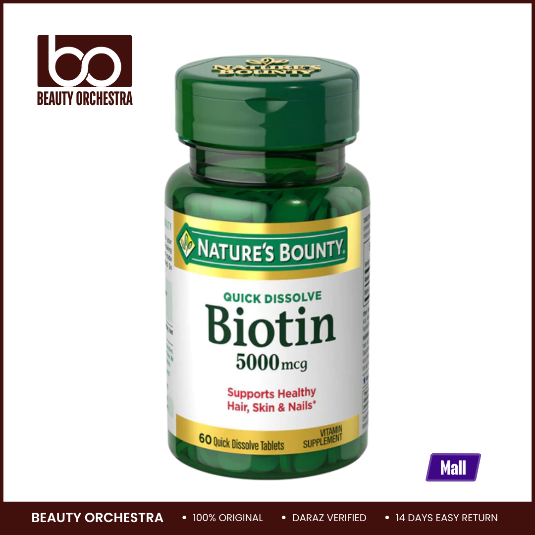 Picture of Nature’s Bounty Biotin 5000mcg - 60 Quick Dissolve Tablets