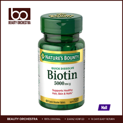 Picture of Nature’s Bounty Biotin 5000mcg - 60 Quick Dissolve Tablets