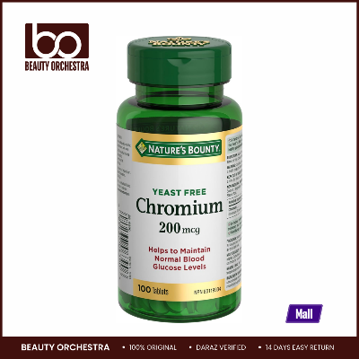 Picture of Nature’s Bounty Chromium 200mcg - 100 Tablets