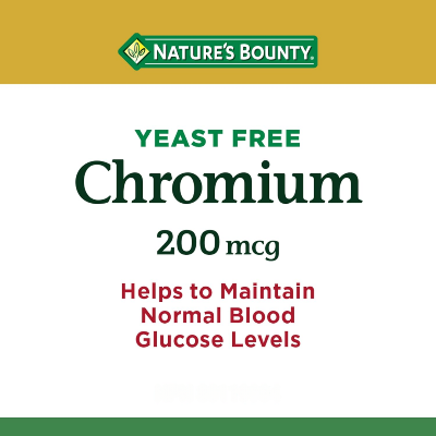 Picture of Nature’s Bounty Chromium 200mcg - 100 Tablets