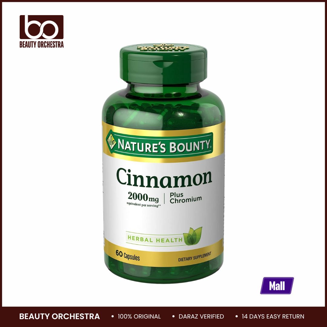 Picture of Nature’s Bounty Cinnamon Plus Chromium 2000mg - 60 Capsules