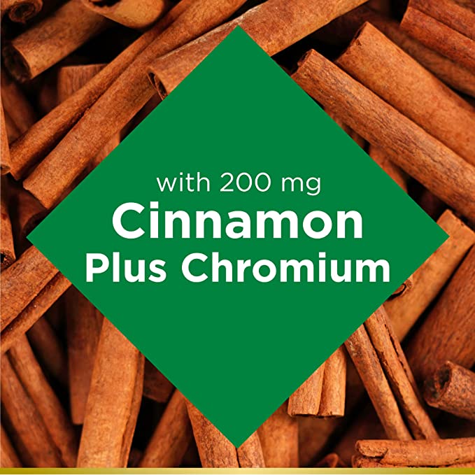Picture of Nature’s Bounty Cinnamon Plus Chromium 2000mg - 60 Capsules