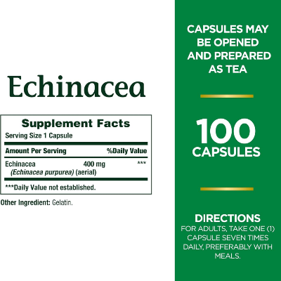 Picture of Nature’s Bounty Echinacea 400mg - 100 Capsules