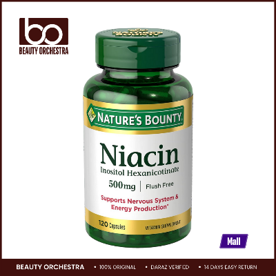 Picture of Nature’s Bounty Niacin 500mg - 120 Capsules