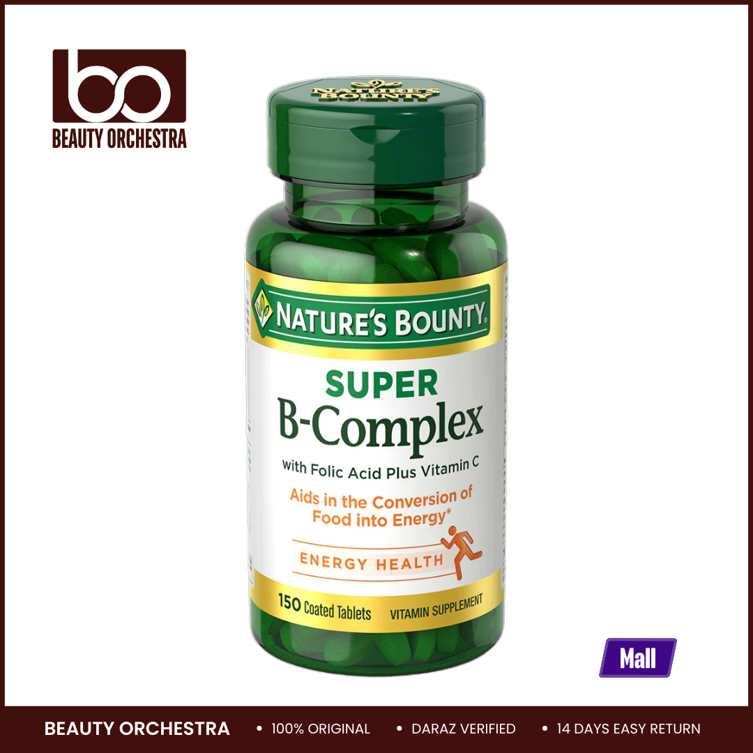 Picture of Nature’s Bounty Super B-Complex with Vitamin C & Folic Acid - 150 Tablets