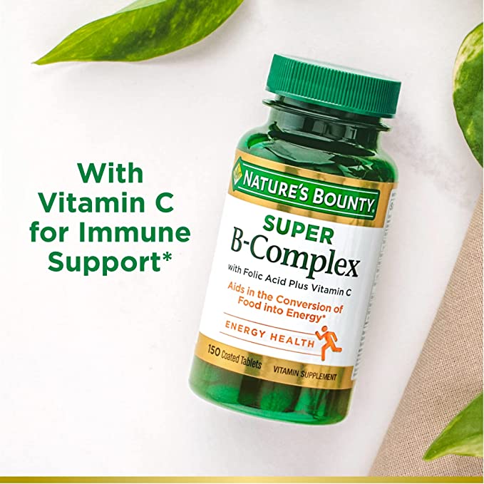 Picture of Nature’s Bounty Super B-Complex with Vitamin C & Folic Acid - 150 Tablets